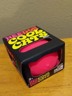 Needoh Cool Cats Squishy Toy Pink New